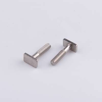 china manufacturer m8 stainless steel flat square head t bolt