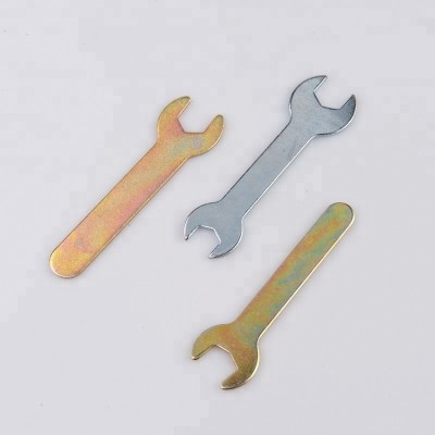 Furniture Hand Tools Metric M7*66*1.5 Stamped Steel Galvanized Hex Socket Head Single Side Open End Wrenches