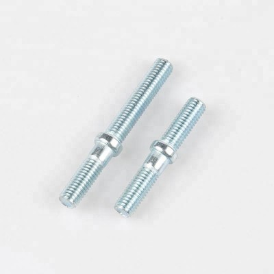 Galvanized carbon steel two way head thread screw rod for furniture