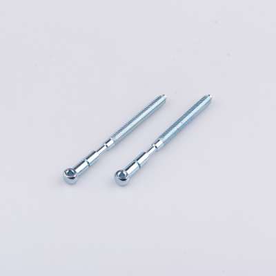 China professional supplier bule zinc half threaded rod with hole