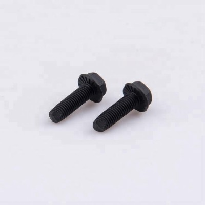 hot sale can customized high quality m6 m8 carbon steel hex flange bolt