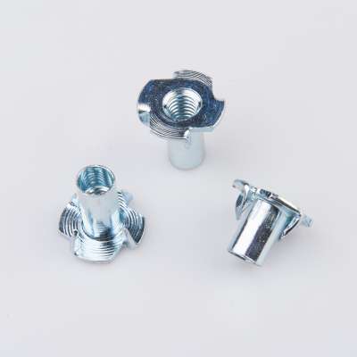 china factory direct sale zinc plated furniture four claw t nut din1624